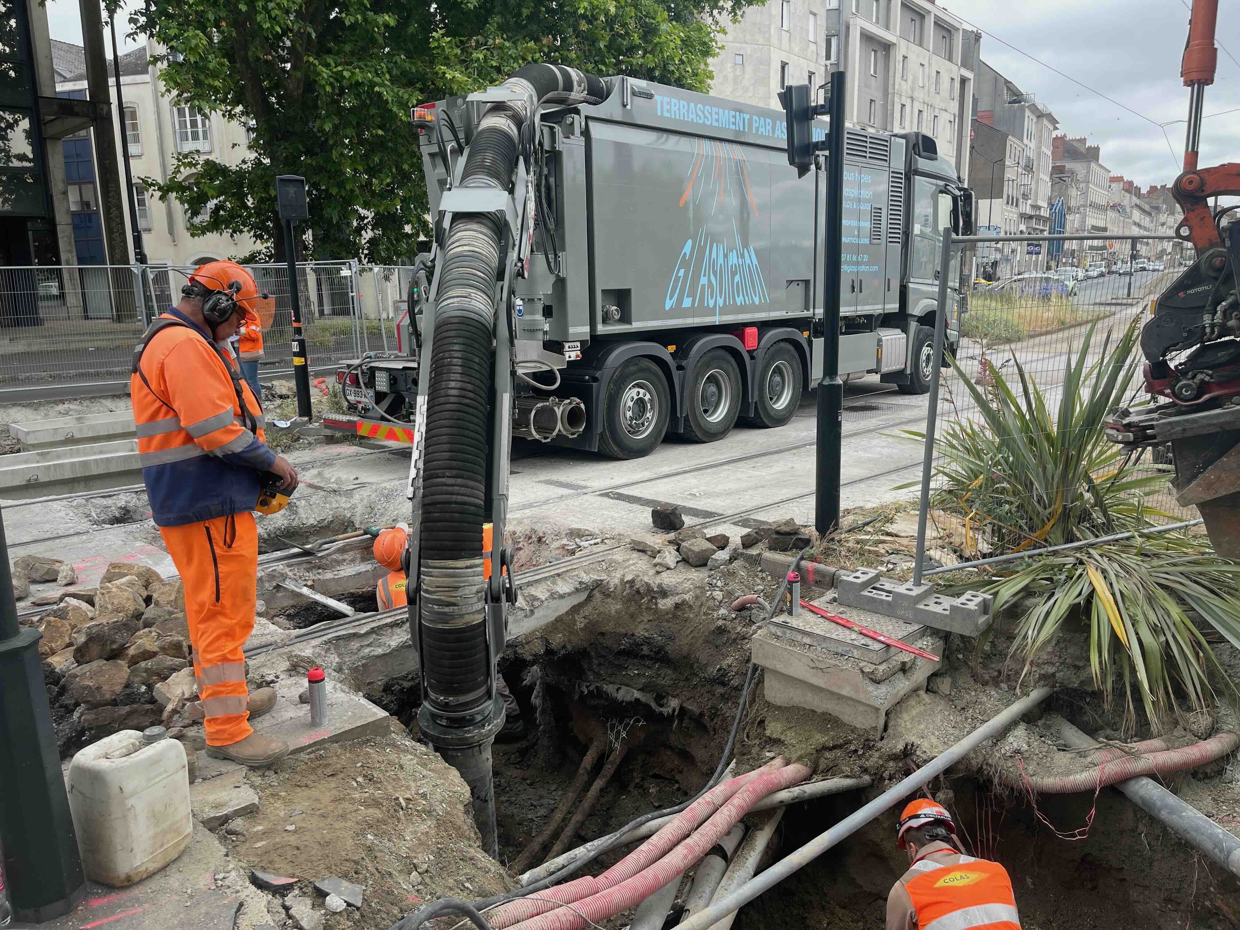 aspiration sous voies de tram
